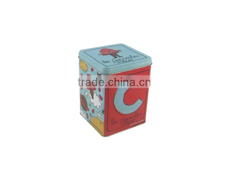 square tin, square box, square gift box