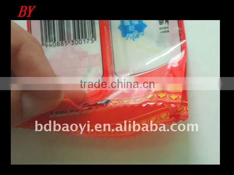 PE/PET laminated promotional delicious noodle packaging bags