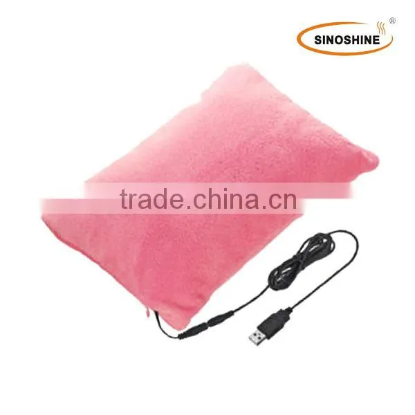 USB electric heated throw pillow,USB heated cushion hand warmer hello ketty