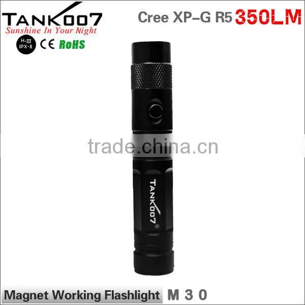 High powerful 2015 emergency magnet tactical led flashlight