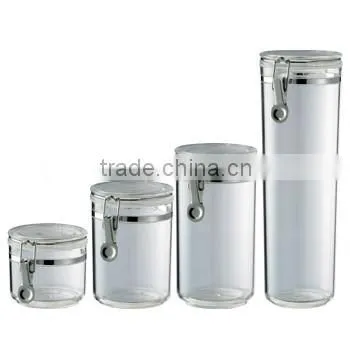 5" Stackable Canister - Airtight Clamp Canister Set