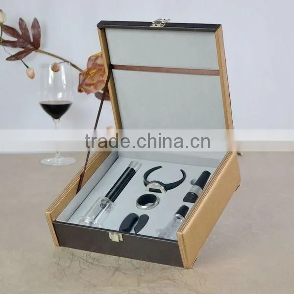 Vacuum pump wine opener set from factory sale