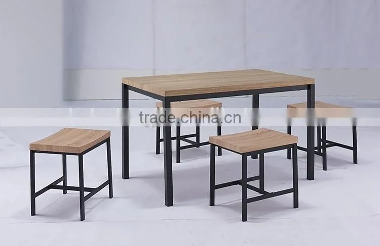 wholesale hot mdf top restaurant dining table and chairs