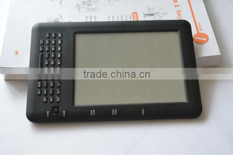 6 inch e-ink ebook reader with keybaord,wifi and touched panel