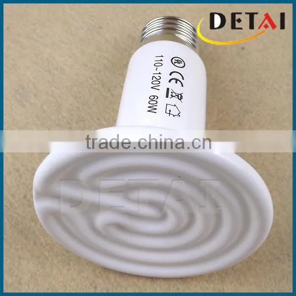 50W 110V Round Infrared Ceramic Heat Lamp Ceramic Emiter Heater