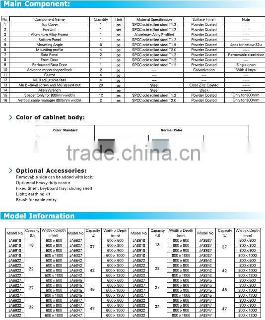 Network Cabinet 42U JA Server Cabinet