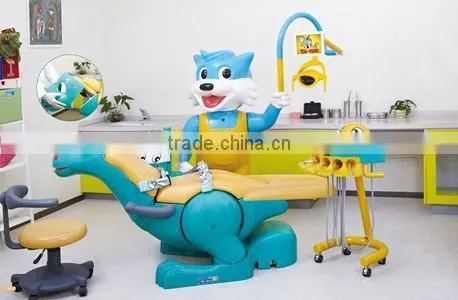 Lovely cartoon children dental chair, dental unit.