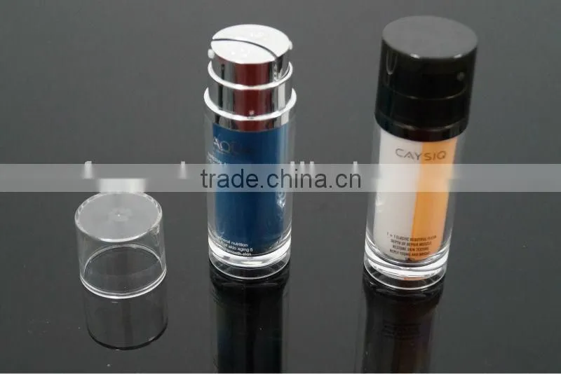 Plastic Dual tube bottles for day cream and night cream