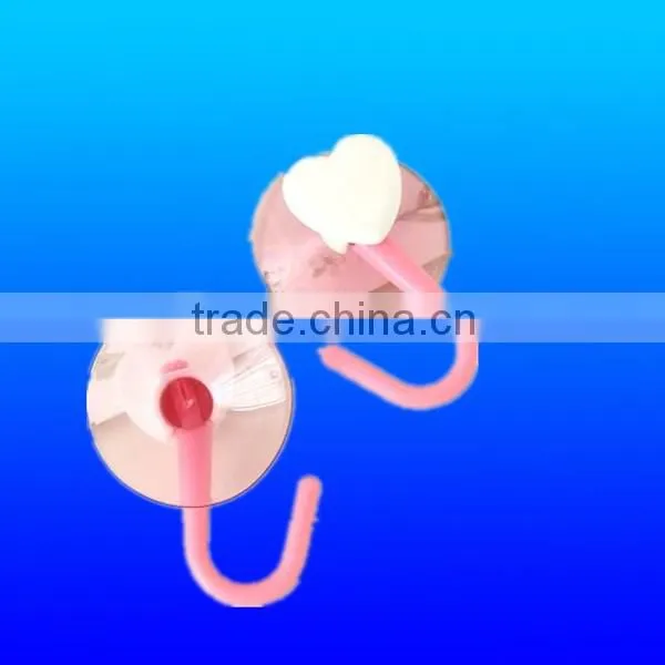 Removable mini plastic suction cup hook