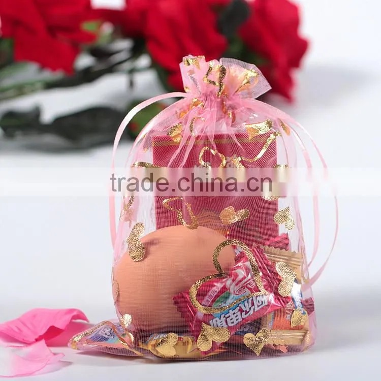Custom Made Satin Organza Bags Pouches,Organza Pouch Made in China