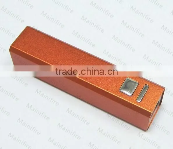 slim aluminium mobile 2000-2600mah power bank Shenzhen factory