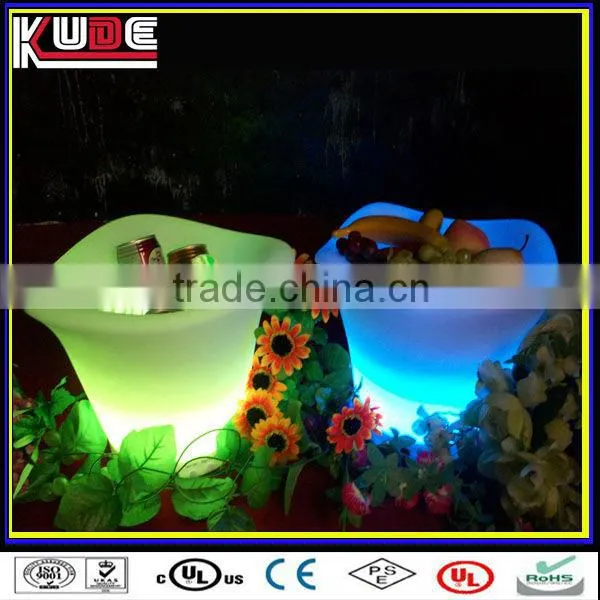 LED Luminous Barware plastic led ice bucet