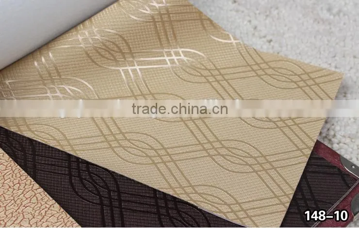 PVC leatherette material for furniture and upholstery, wallpaper usage