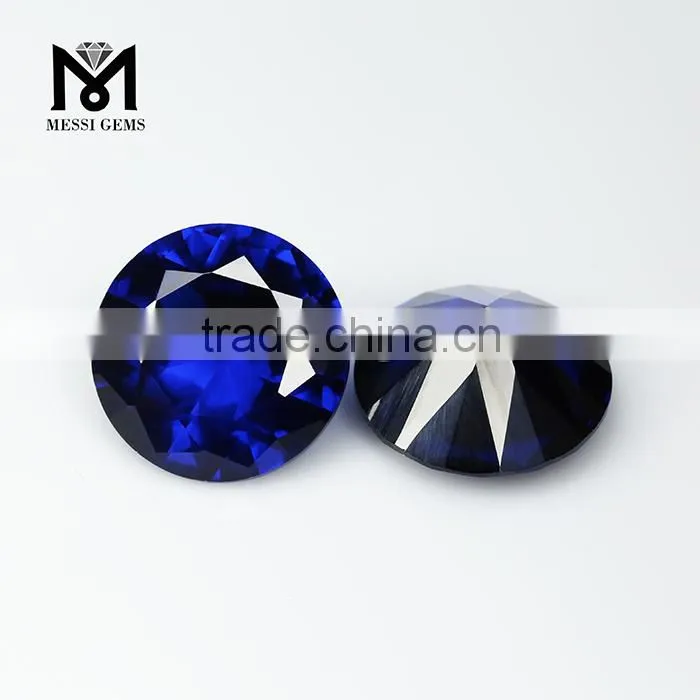 Synthetic Top Quality Round Diamond Cut Artificial Spinel Gemstone