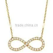 925 Sterling Silver Infinity Necklace Infinity Pendant Infinity Necklace Jewelry