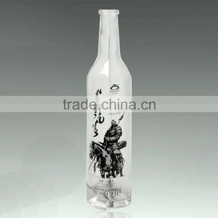 Workable price high moods frosted alcohol glass bottle frosted vodka 500ml beverage bottle