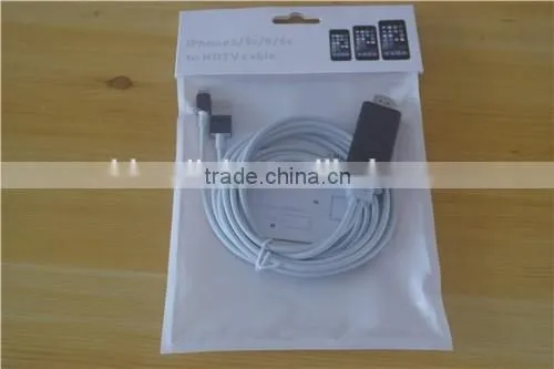 2016 popular product MHL to hdmiadapter sync cable for ipad 4 iphone 5 6 plus