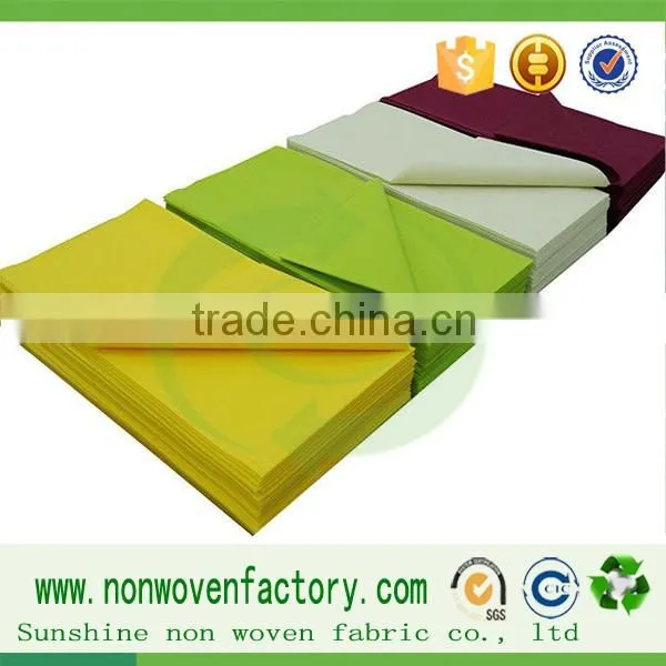 Nonwoven cloth material fabric, fabric for making bed sheets, bed sheet fabric