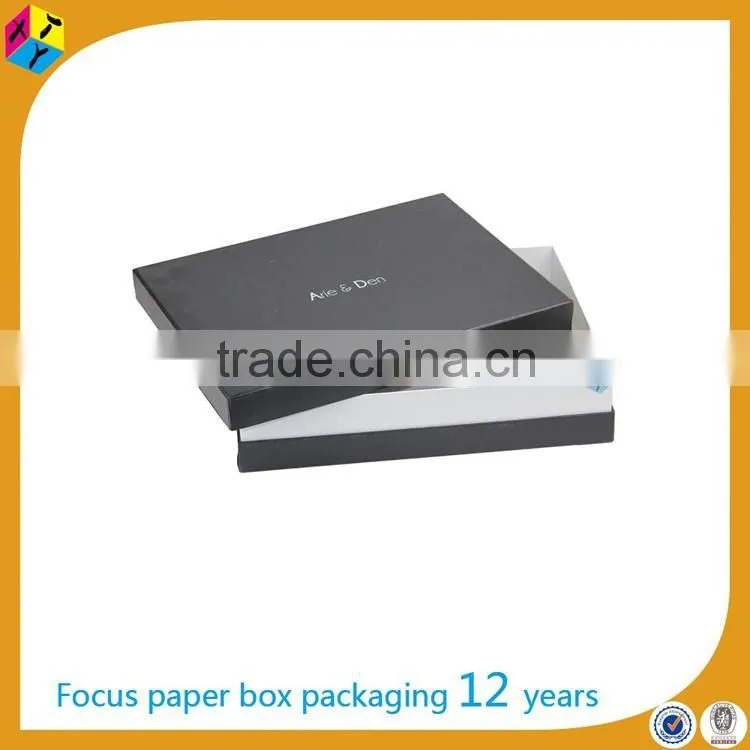 custom supplies black apparel packaging set up box