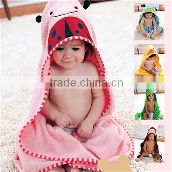 100% polyester baby boys/girls/children towel ponchos/kids ponchos