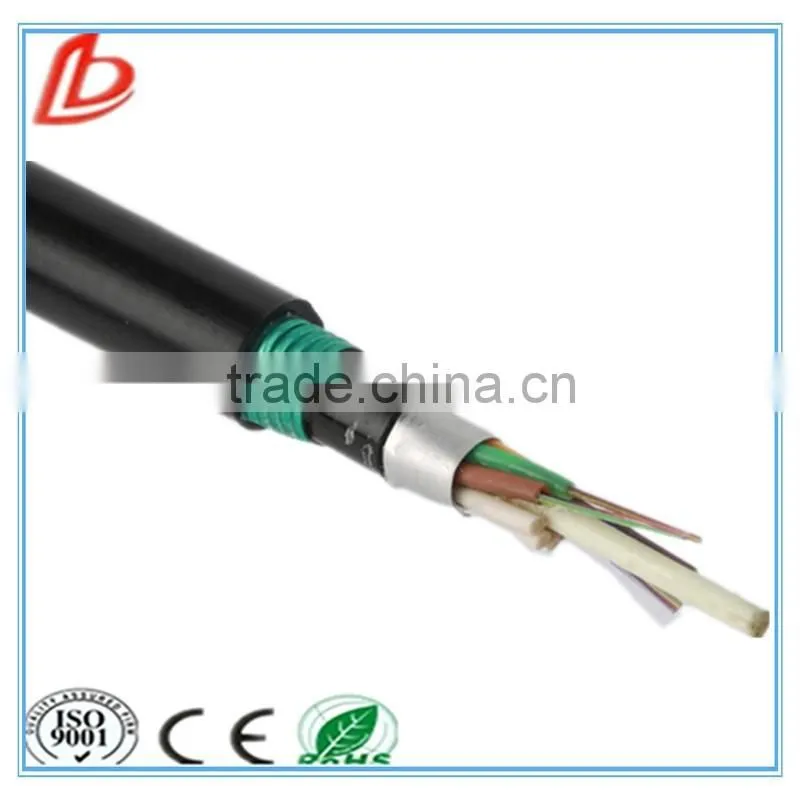 6 core Non-metallic Strength Member armored Cable, GYFTA53 fiber optic cable