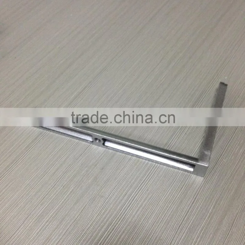 New design Aluminum decorative angle brackets office desk hardware parts
