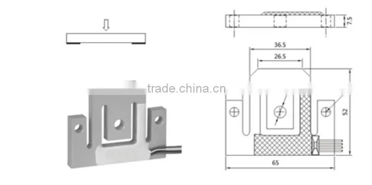 GPB202 Full bridge mini load cell for weighing scale