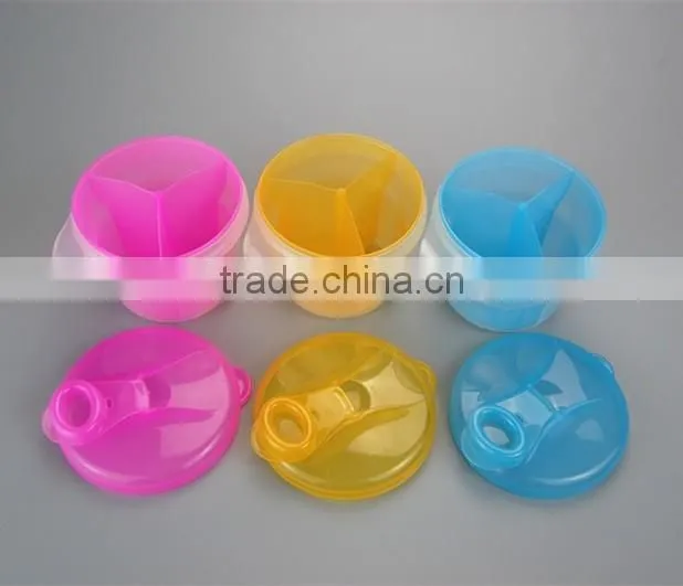 Three Compartment Baby Formula Container,Portable Milk Formula Dispenser