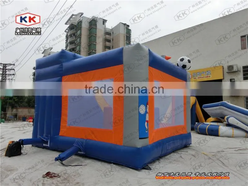 Soccer Sport theme inflatable bouncing combo bouncer for children backyard