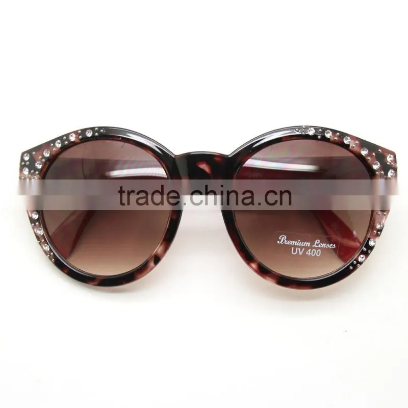 Good quality and competitive price hand made with diamond round sunglasses