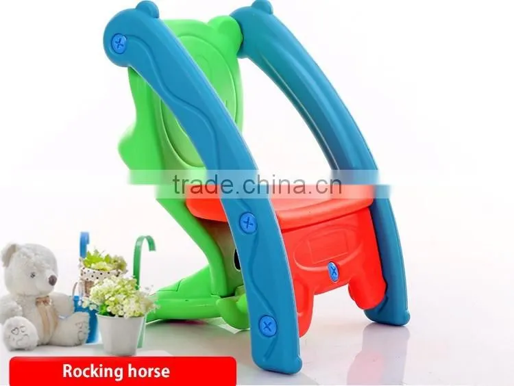 Kids animal folding rocking chairs rocking horse