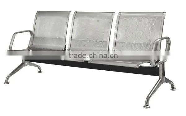 Alibaba express stainless steel bench with backrest