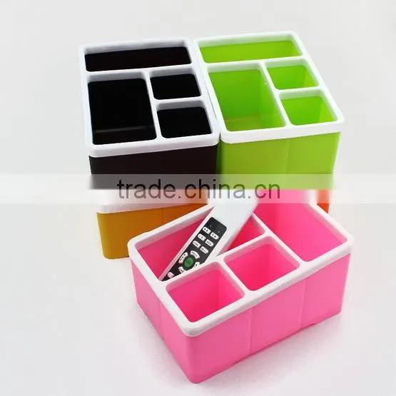 New design colorful multipurpose television air conditioner Remote Control Storage Box/ plastic storage box