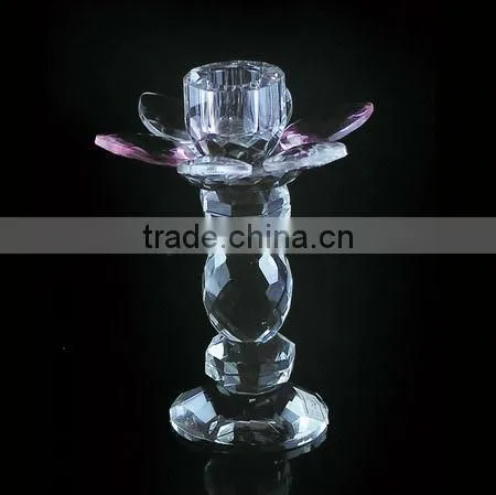 2016 hot high quality crystal candle holder