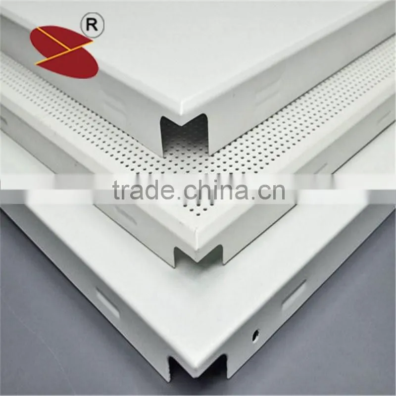 Wholesale 100*100*1.0mm Powder coating White Color Aluminium Baffle Ceiling