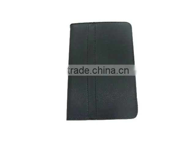 leather case with stand for Samsung Galaxy Tab P1000 black color