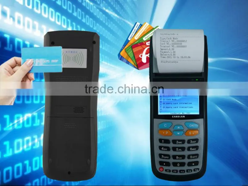 Linux Handheld POS Terminals with Built-in Thermal Printer, Support GPRS and WiFi