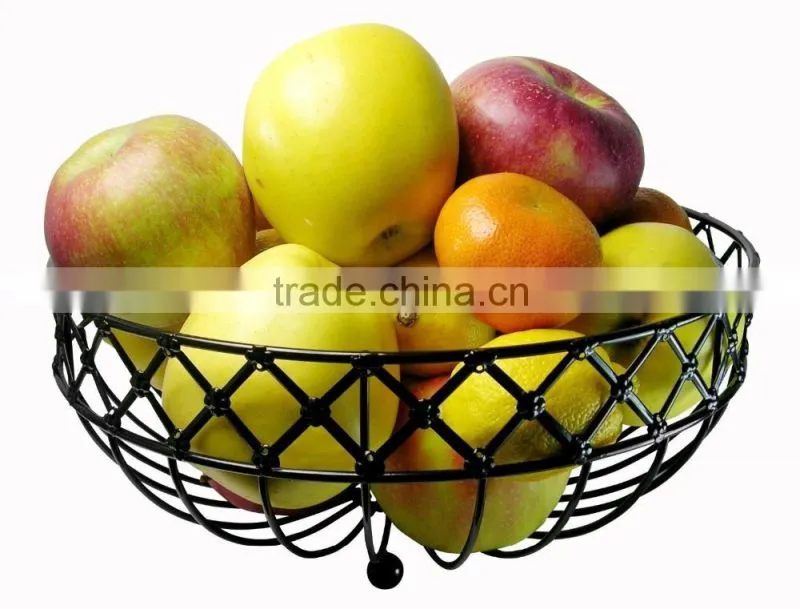 Round Silver stainless steel bread basket