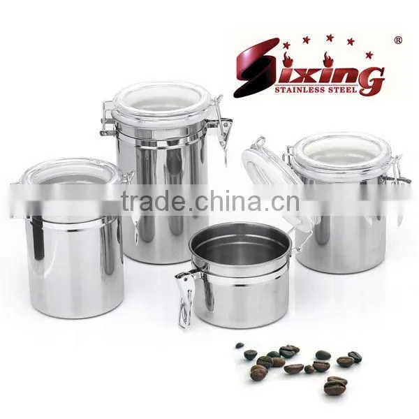 4pcs Stainless steel airtight food container Set