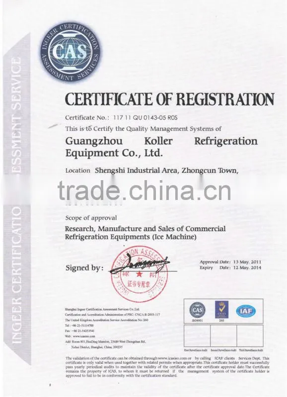 High Efficiency Direct Cooling Block Ice Making Machine for Human Consumption