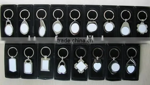 Factory wholesale custom metal sublimation blank key chain