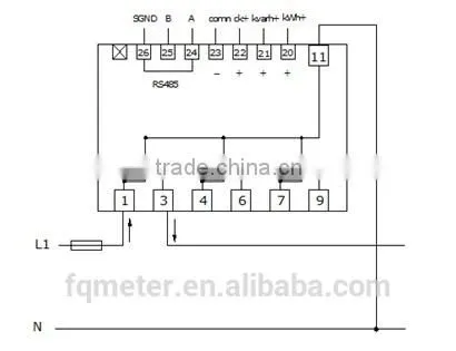 EM537 three Phase Energy Meter multi Function Energy Meter Din Rail Energy Meter