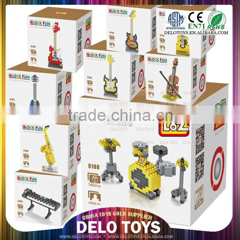plastic LOZ diamond blocks assemble toy musical instrument set DE0262191