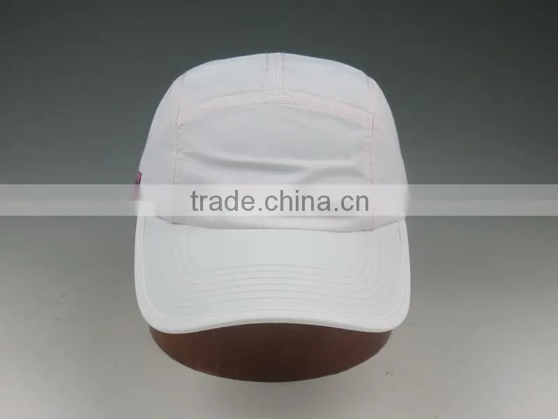 plain white soft fabric ladies sports cap
