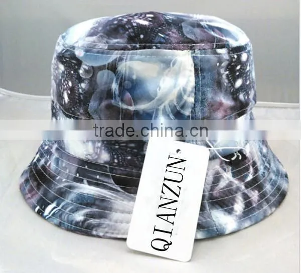 New Boonie Blue Denim Jean Bucket Hat Fruit Washed Fishing Cap