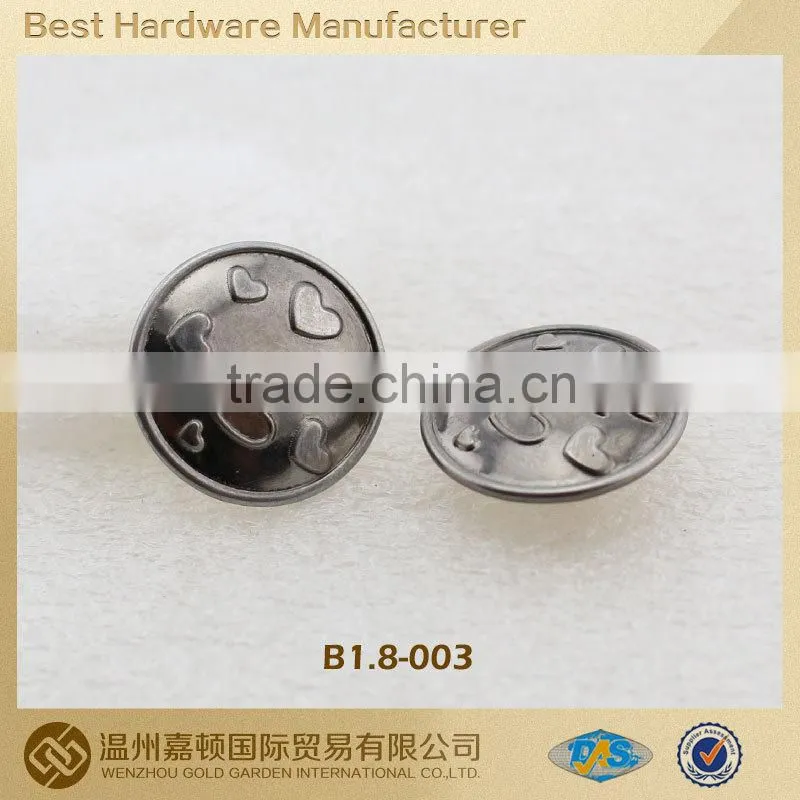 good design custom metal snap button for Apparel customized