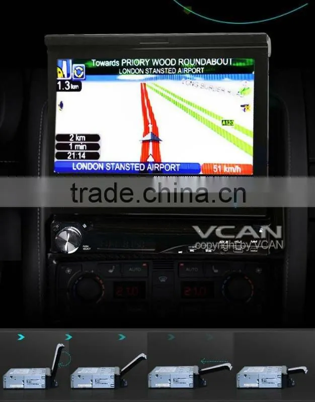 GPS-8008 7" HD LCD In Dash Car TV GPS DVD Player Ipod USB SD/car in dash gps