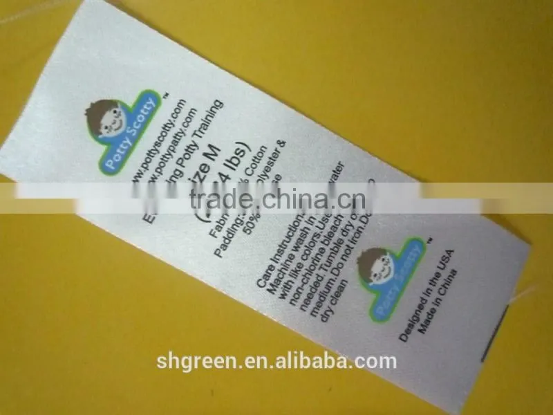 Top sewing printing label tags with full color