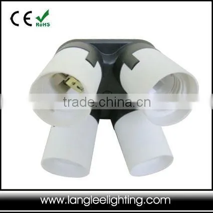 4 Lamp Holders 1 Base E27 Lamp Socket Splitter Converter