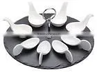 2 Tier Slate Serving Stand with Chrome Handle/Hot Selling Slate 2 Tier Cake Stand, CupCake, Muffin, Dining Room, Kitchen Display
